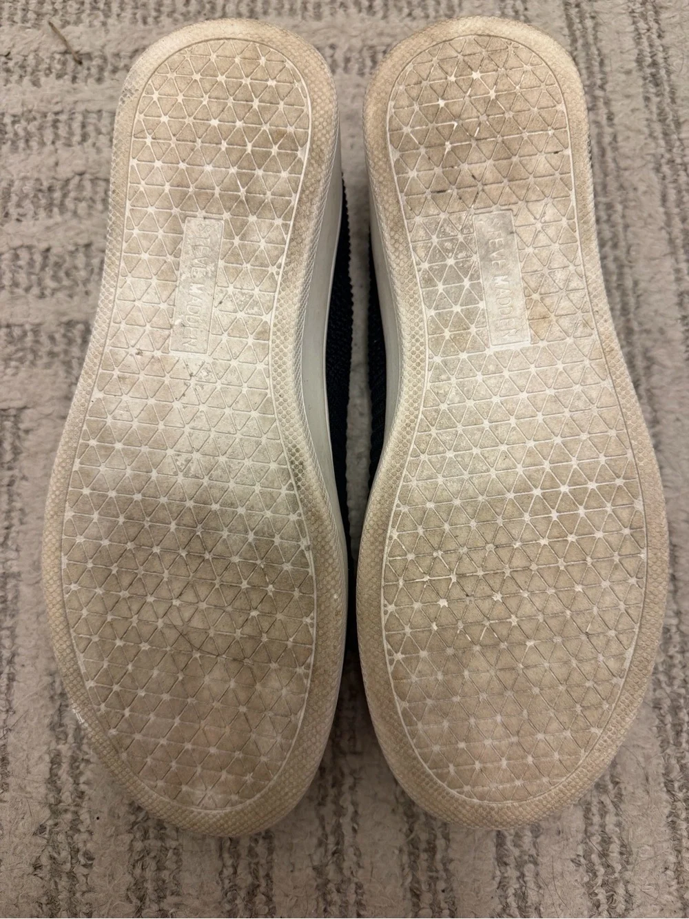Steve Madden Black Knit Slip-On Sneakers for Women